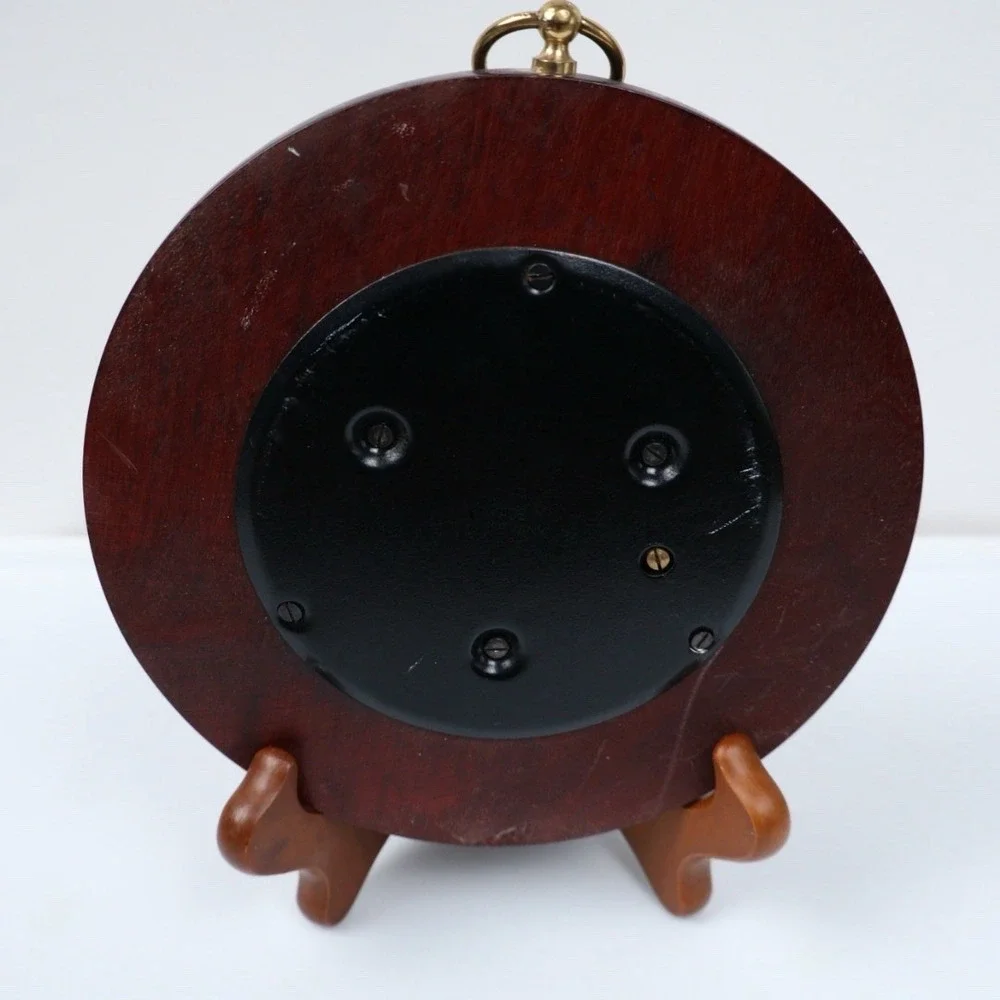 Early Old Wooden Barometer 6